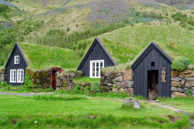 Skogar Halk Müzesi - İzlanda Çimen Çatılı Geleneksel İzlanda Evleri