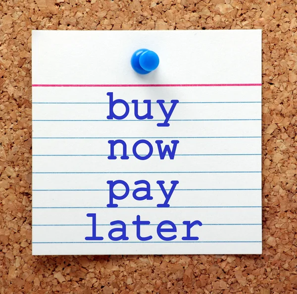 Buy Now Pay Later — Stock Photo, Image