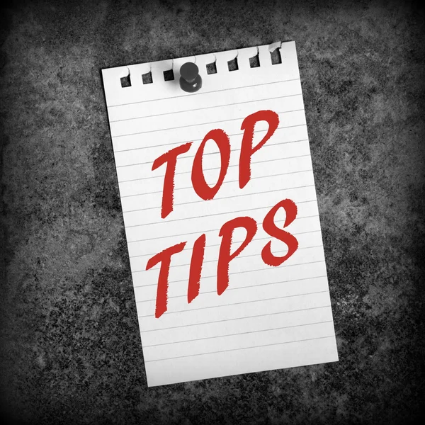 Top Tips Reminder Note