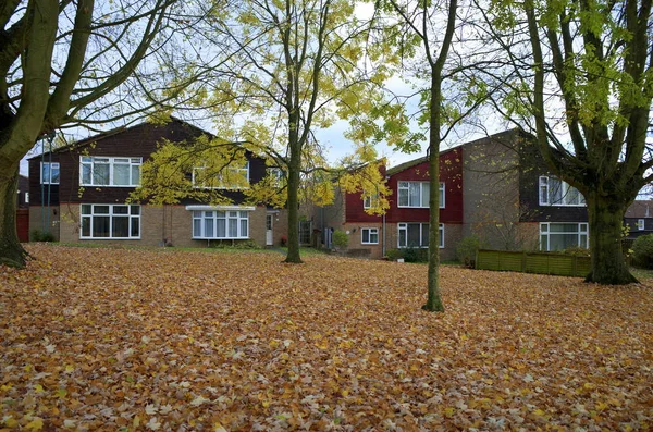 Casas de Inglés en otoño —  Fotos de Stock