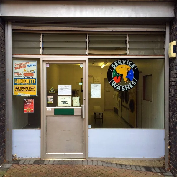 Launderette in England — Stock Photo, Image