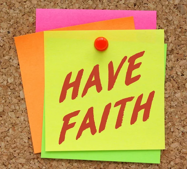 Have Faith Message — Stock Photo, Image