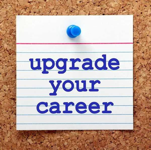 Upgrade Your Career Note — Stock Photo, Image