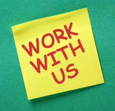 Yapışkan Not bizimle çalışmak