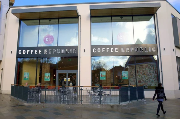 República do Café rasgou na Inglaterra — Fotografia de Stock