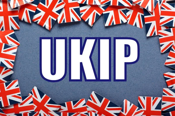 Slovo Ukip, což je zkratka pro United Kingdom Independence Party — Stock fotografie