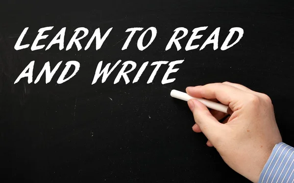 Naucz się czytać i pisać — Zdjęcie stockowe