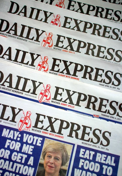 Periódicos diarios Express — Foto de Stock
