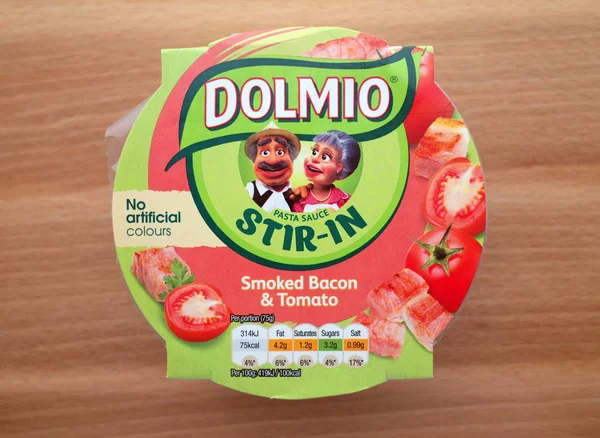 Bracknell Inglaterra Febrero 2018 Vista Aérea Una Olla Salsa Dolmio — Foto de Stock