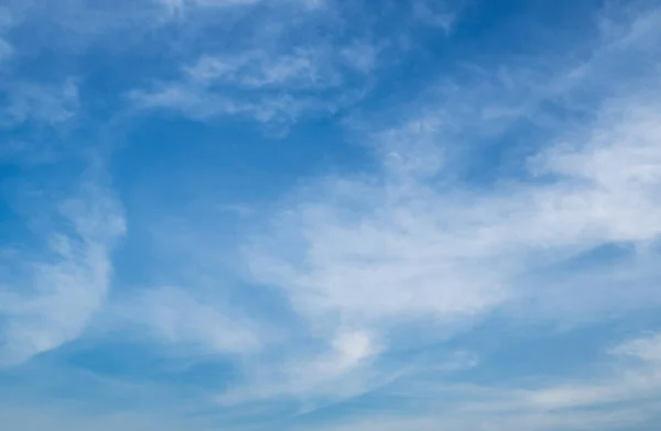 Beautiful blue sky with clouds and copy space for text — Stock Photo, Image