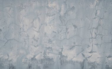 Eski gri beton duvar Solgun ve çatlamış