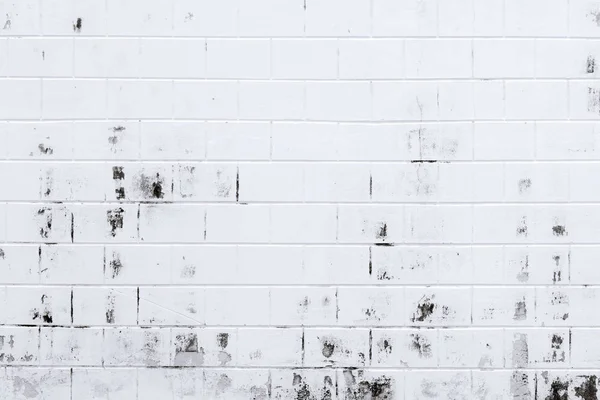 Fondo de textura de pared de ladrillo blanco con espacio para texto. Vieja pared de ladrillo blanco con pintura pelada. Muro de ladrillo viejo vacío. Inicio concepto de decoración exterior e interior. Concepto de arquitectura . —  Fotos de Stock