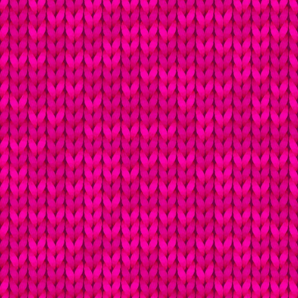 Seamless knitted pattern. Woolen cloth. Pink Knitted Pattern. Illustration for print design, backgrounds, wallpaper.