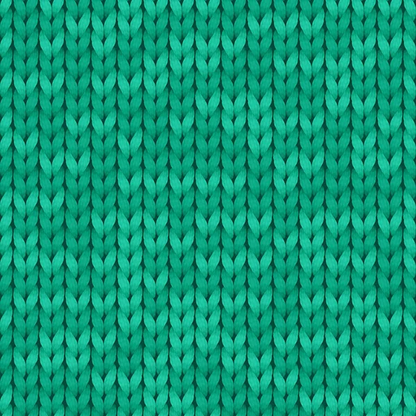 Textuur achtergrond van de turquoise kleur van de wol. Naadloos gebreide achtergrond. Illustratie voor afdrukontwerp, achtergronden, wallpaper. — Stockfoto