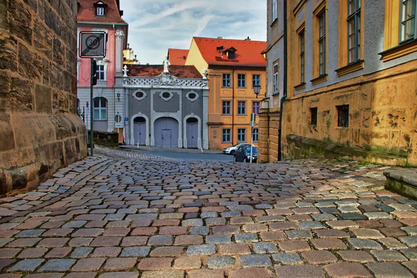 Красочный Переулок Бамберге Германия — стоковое фото