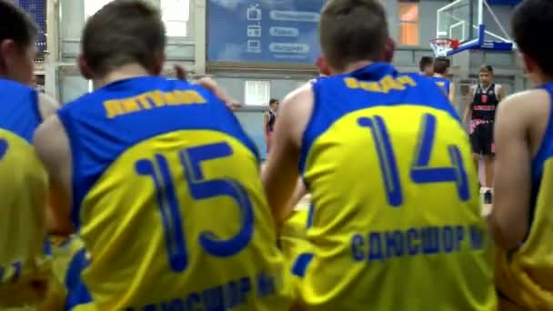 Partita di basket del torneo Alexey Shved Belgorod russia 11.10.2017 — Video Stock