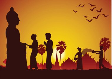 Songkran, Tay Lao Myanmar su Festivali, ünlü ve mutlu gün 