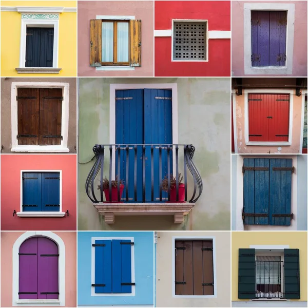 colurful windows montaghe Caorle üzerinden