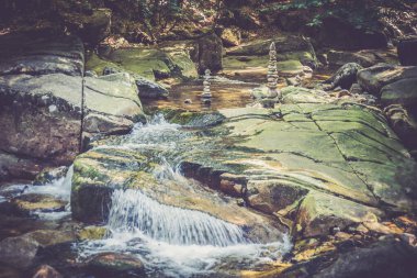 Mumlava Şelalesi, Harrachov, Dev Dağlar, Krkonose Ulusal Parkı, Çek Cumhuriyeti - Görüntü