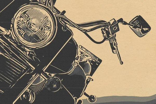 Motorcycle Vintage Background — Stock Photo, Image