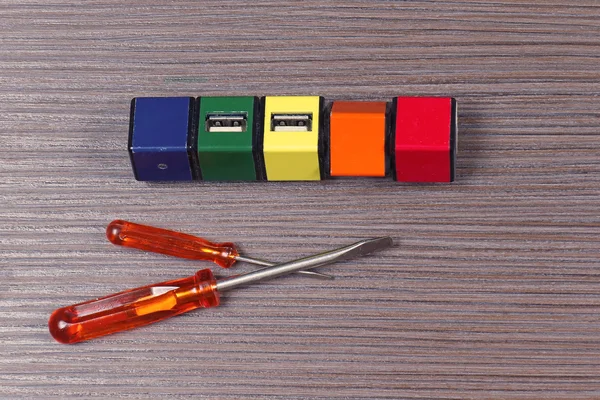 Herramientas del conector USB — Foto de Stock