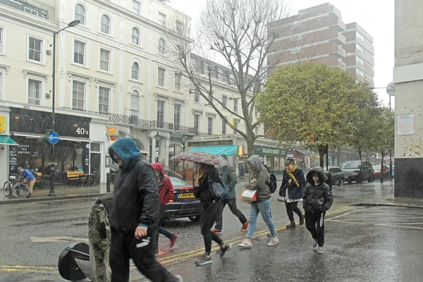 Rainy dau in London — Stock Photo, Image