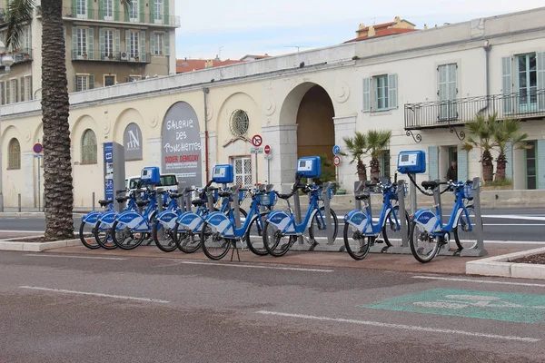 Niza alquiler de bicicletas — Foto de Stock