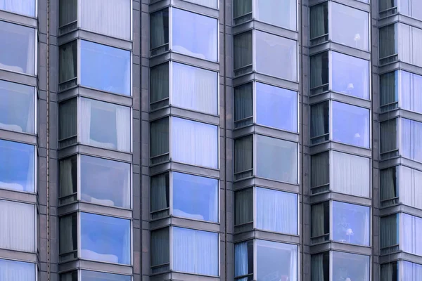Glas windows gevel patroon — Stockfoto