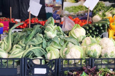 Sebzeler büyük yığınları