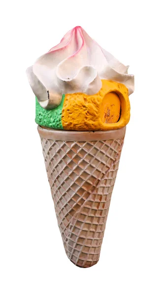 Gelato cono isolato — Foto Stock