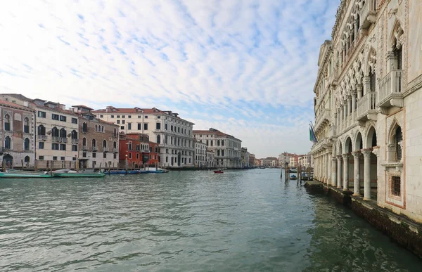 Wide Grand canal in Venice — Stock Photo, Image