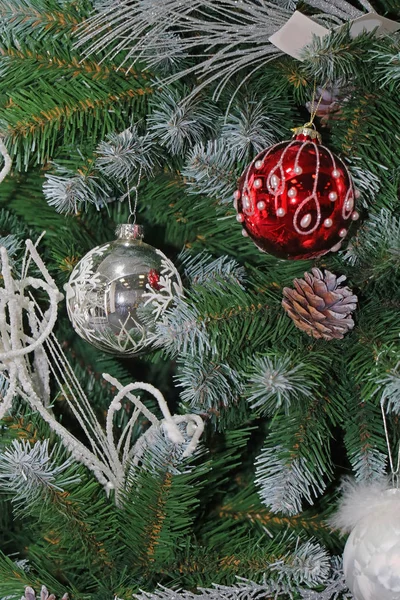 Kerstboom decor — Stockfoto