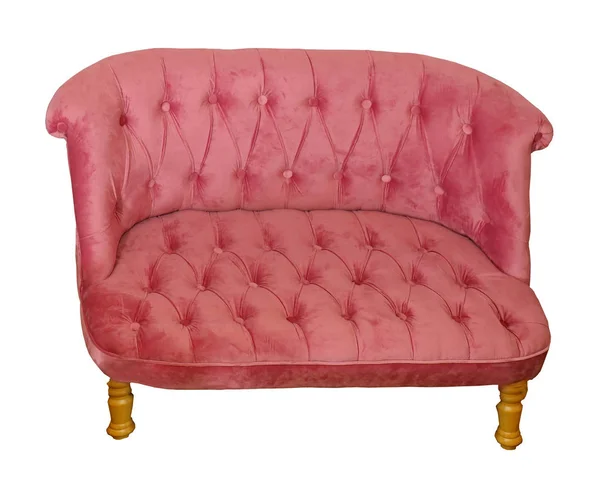 Rosa Retro-Couch — Stockfoto