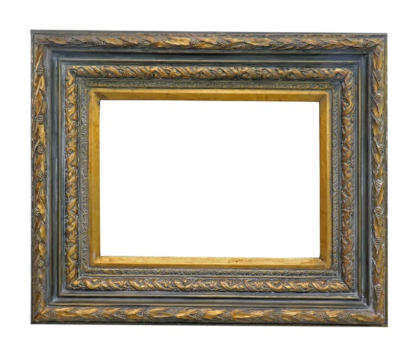 Vintage houten frame geïsoleerd — Stockfoto