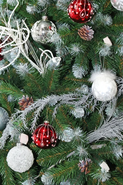 Zilveren kerstboom — Stockfoto