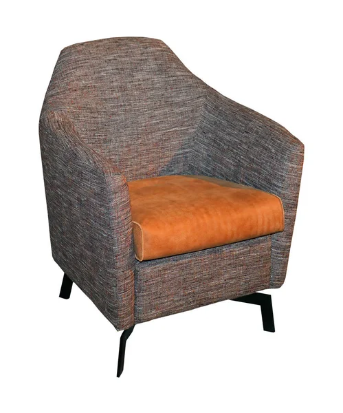 Текстильна крісло ізольовані — стокове фото