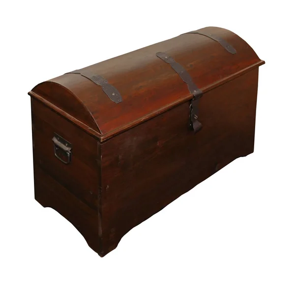 Vintage gesloten houten kist — Stockfoto