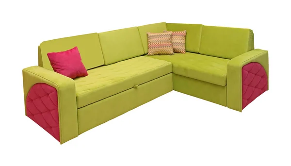 Colorful sofa isolated — ストック写真