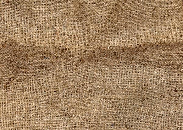 Natural sack brown material texture pattern background