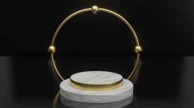 Ürün yerleştirme / ürün satışı promosyonu için asgari illüstrasyon tasarım tarzında arkaplan / arkaplan oluşturun - 3D resimleme veya 3D görüntüleme içinde en düşük ürün arkaplan tasarımı