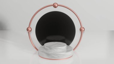 Ürün yerleştirme / ürün satışı promosyonu için asgari illüstrasyon tasarım tarzında arkaplan / arkaplan oluşturun - 3D resimleme veya 3D görüntüleme içinde en düşük ürün arkaplan tasarımı