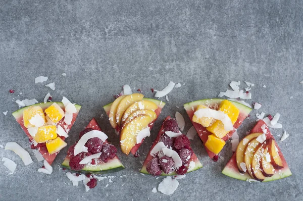 Delicious Watermelon Pizza — Stock Photo, Image