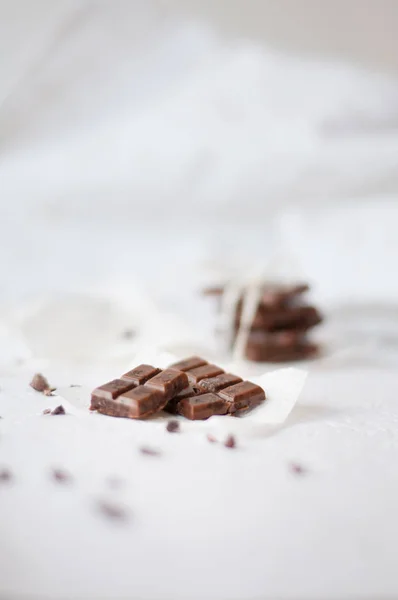 Вкусный темный шоколад — стоковое фото
