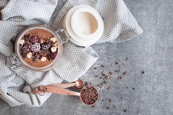 Smoothie aux protéines au chocolat — Photo