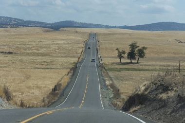 Asfalt yol çöl 