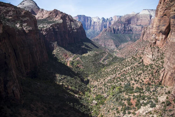 Amazing Cliffs Zion National Park Sunny Day Springdale Utah United — Stock Photo, Image