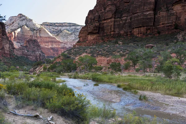 Angels Landing Hiking Trail — Stock Photo, Image