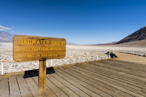 Badwater Basin in Death Valley — Stock Photo, Image