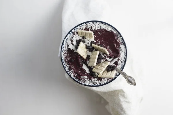 Blueberry Smoothie Bowl — Stock Photo, Image