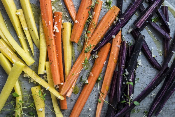 Colorful Carrot sticks — Stock Photo, Image